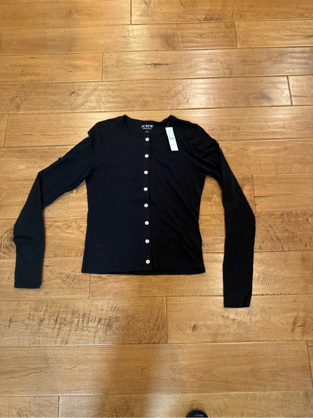 J. Crew Men’s Black Button-Front Casual Shirt